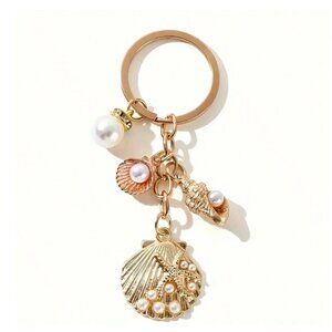 Gold Beach Theme Keychain/Bag Charm